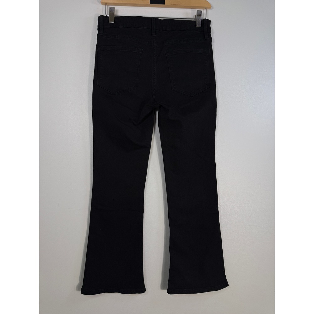 Frame Jeans Womens 27 Le Crop Mini Boot Black Stretch Denim EUC Cowgirl - Picture 3 of 8